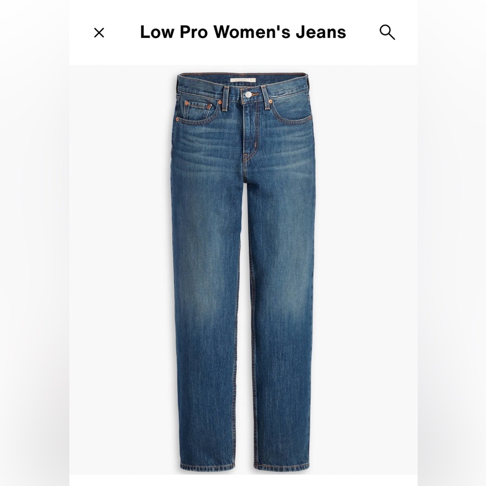 Levi's Women’s Low Pro Jeans No Words -dark wash size 25